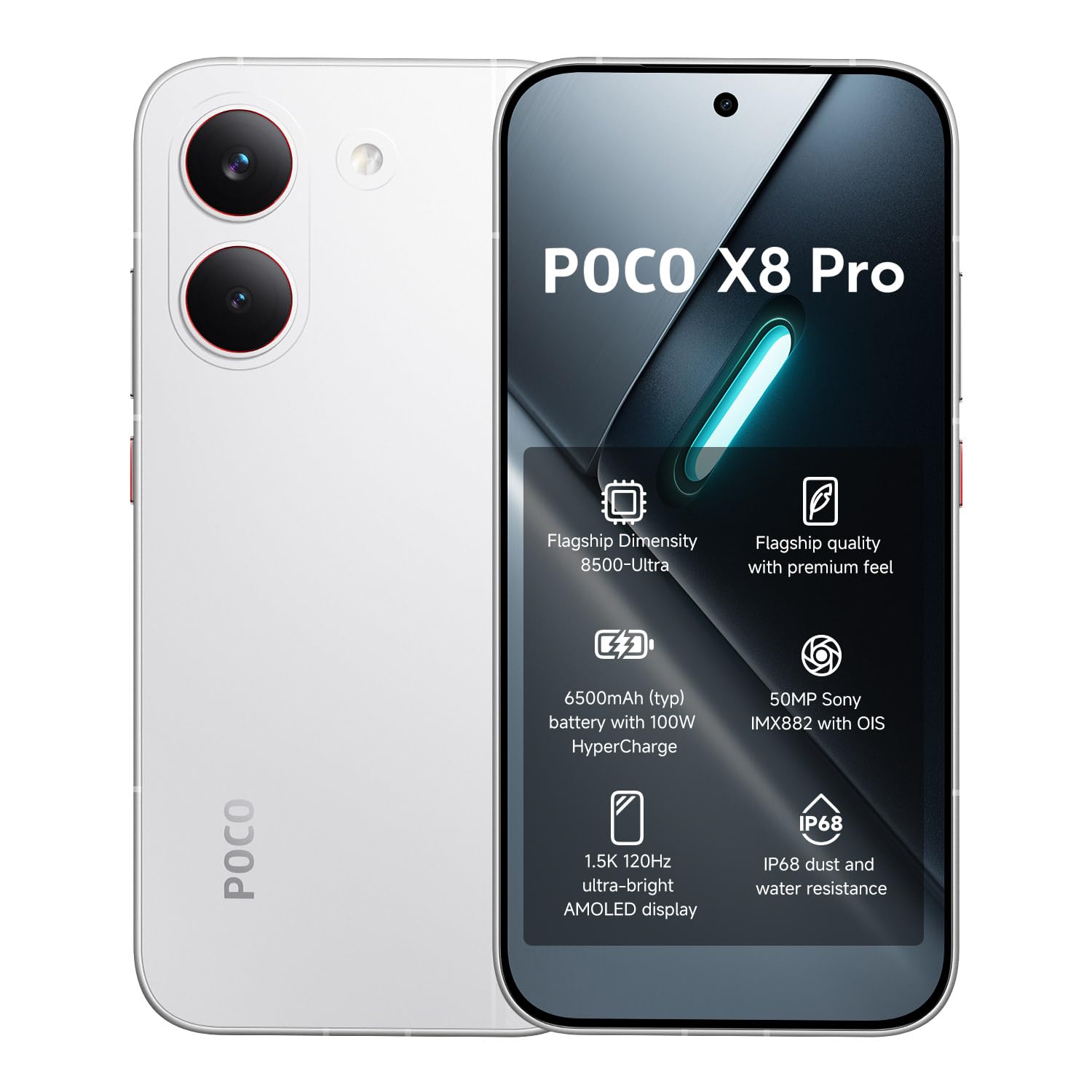 POCO X8 Pro Max ホワイト 12GB 512GB POCO X8 Pro 12GB RAM 512GB ROM, Beyaz : Amazon.com.tr: Elektronik